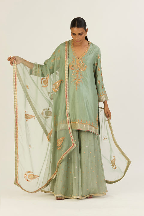 Garima Kurta and Sharara-Jade