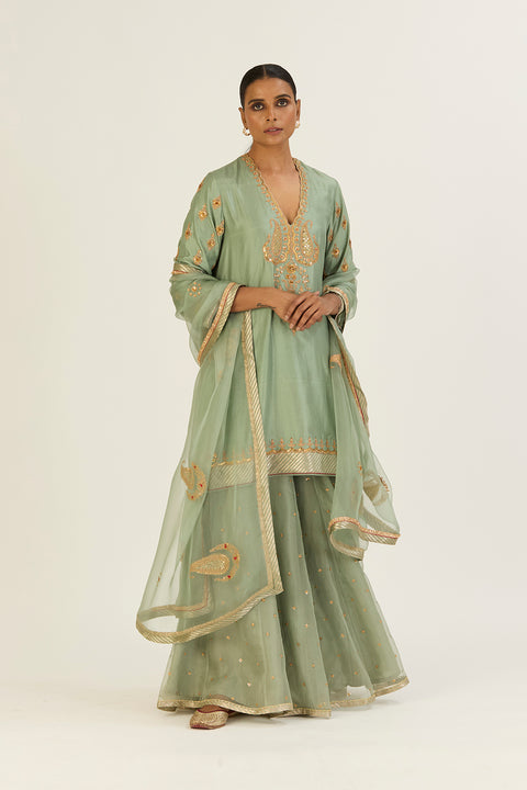 Garima Kurta and Sharara-Jade