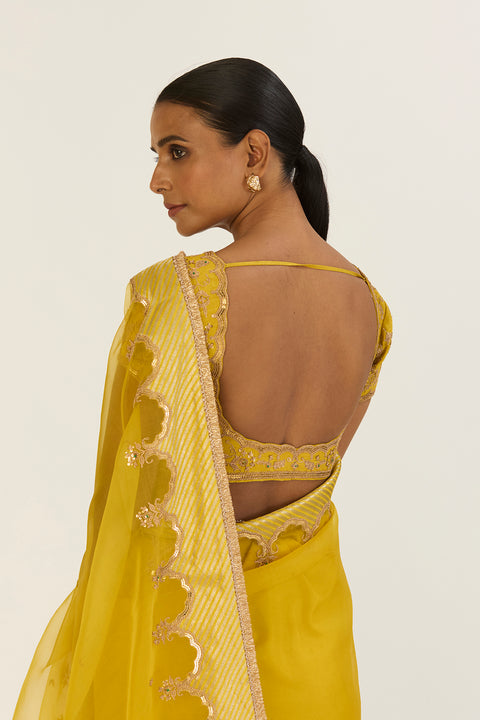 Leela Blouse-Lime Green