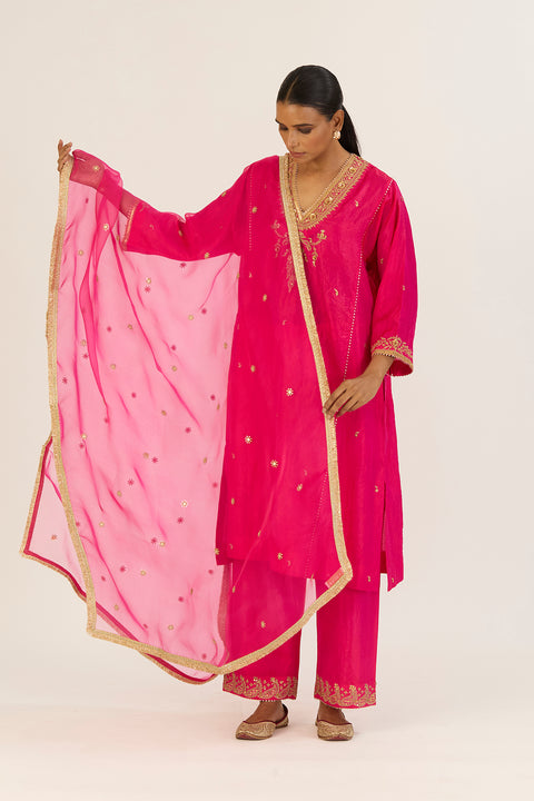 Sheetal Dupatta-Fuschia