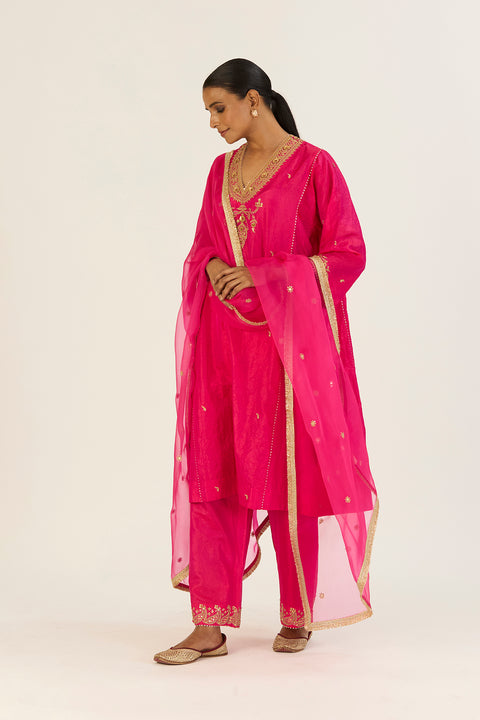 Navya Kurta and Pant-Fuschia