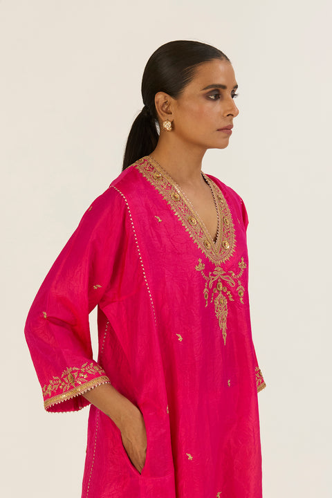 Navya Kurta and Pant-Fuschia