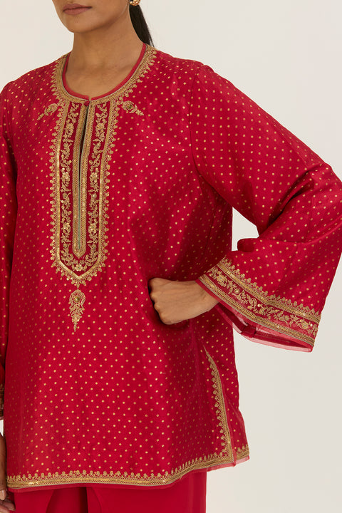 Rini Kurta and Pant-Red