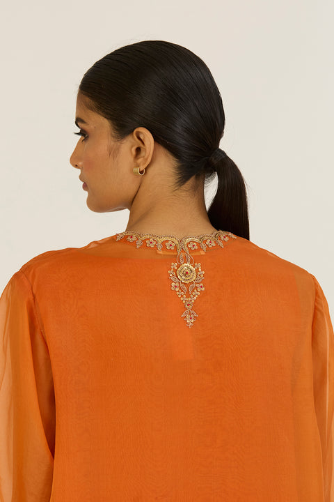 Rysa Kurta and Pant-Orange