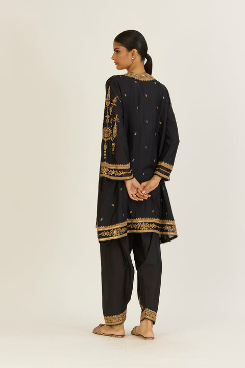 Sehmat Kurta and Pant-Black