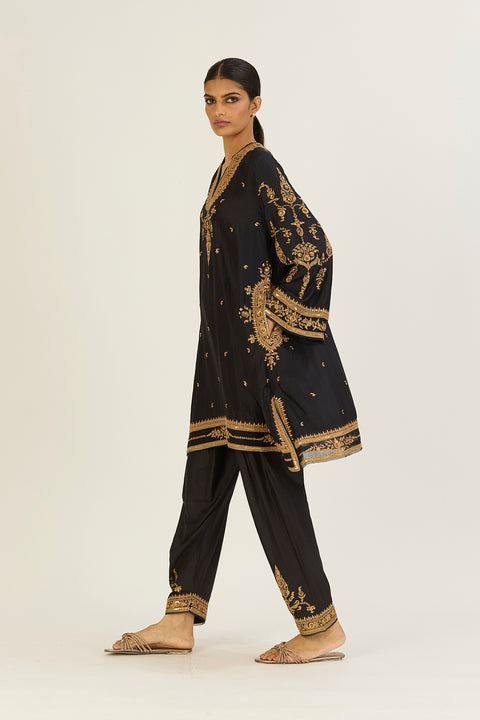 Sehmat Kurta and Pant-Black
