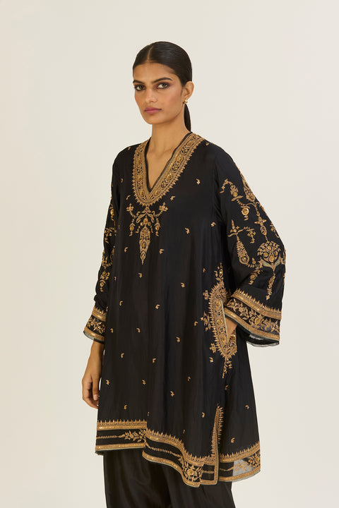 Sehmat Kurta and Pant-Black
