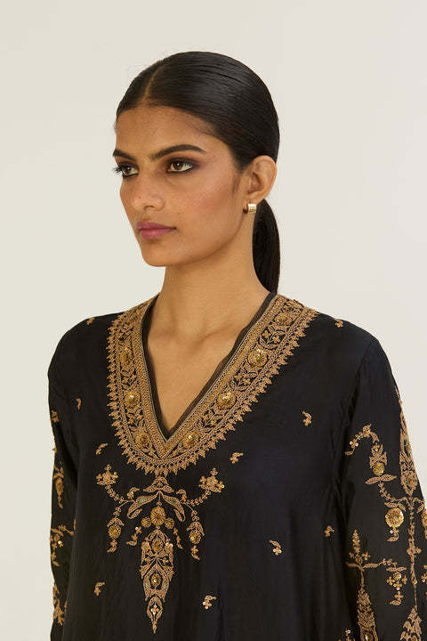 Sehmat Kurta and Pant-Black