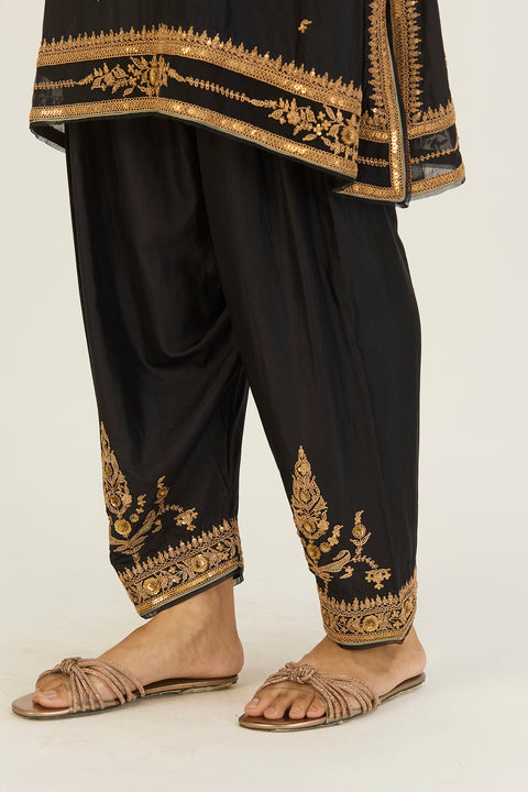 Sehmat Kurta and Pant-Black
