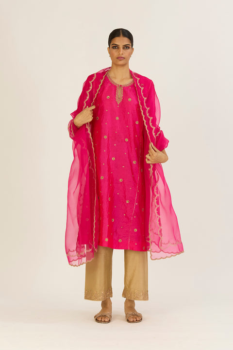 Kaveri Dupatta-Fuschia