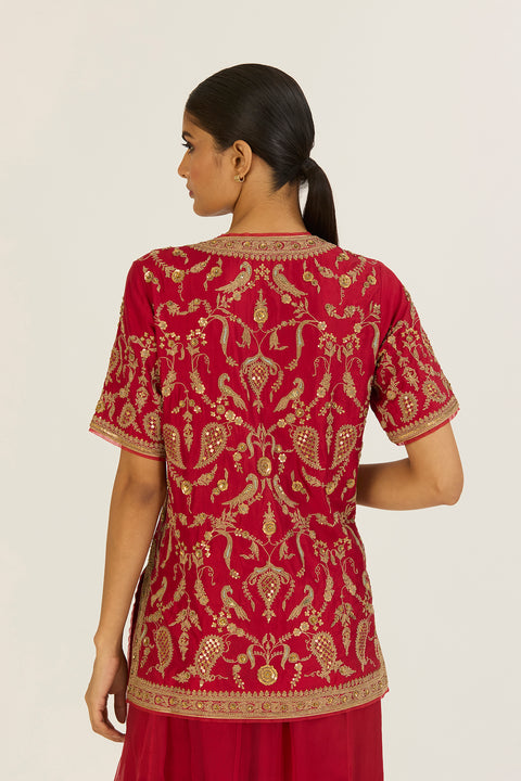 Anvi Kurta and Sharara-Red