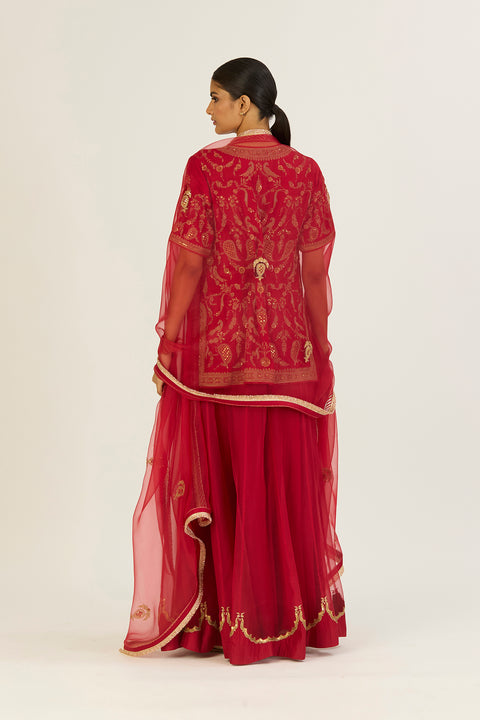 Aparna Dupatta-Red