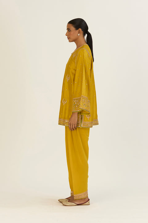 Ahaya Kurta and Pant-Lime Green