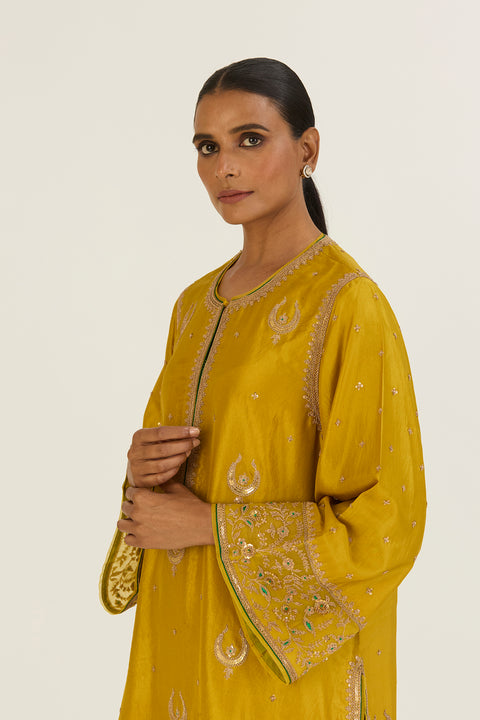 Ahaya Kurta and Pant-Lime Green