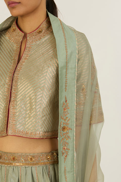 Purna Dupatta-Jade