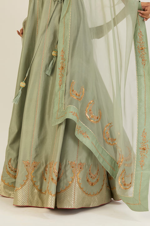 Purna Dupatta-Jade