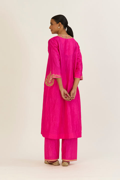 Navya Kurta and Pant-Bright Pink