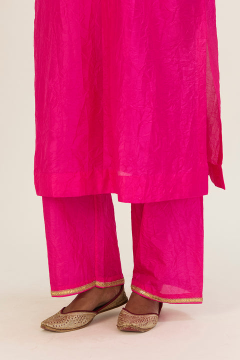 Navya Kurta and Pant-Bright Pink