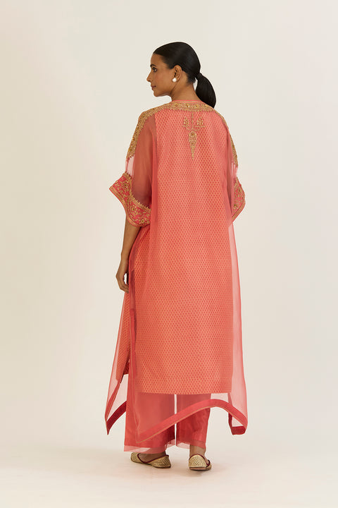 Ayra Kaftan and Pant-Peach