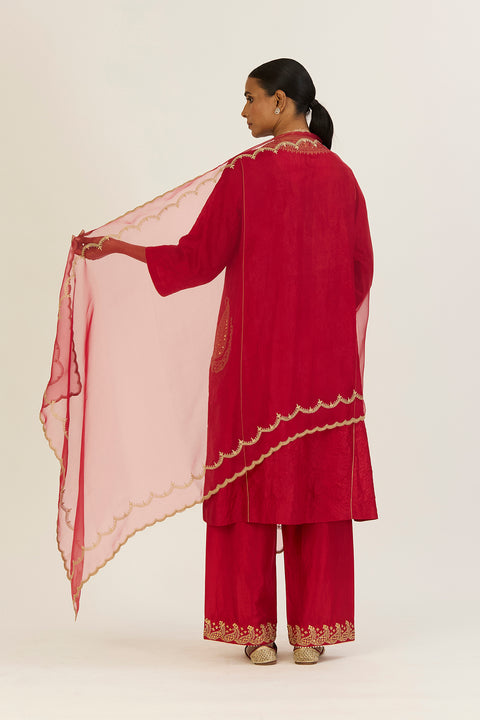 Kaveri Dupatta-Red