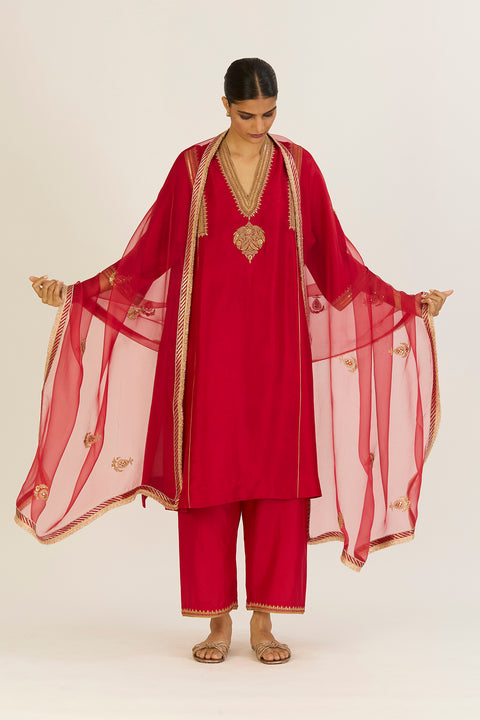 Aparna Dupatta-Red
