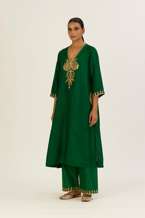 Rysa Kurta and Pant-Green
