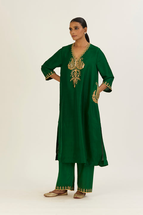Rysa Kurta and Pant-Green