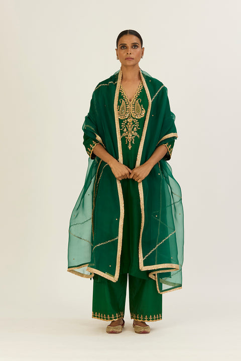 Mayar Dupatta-Green