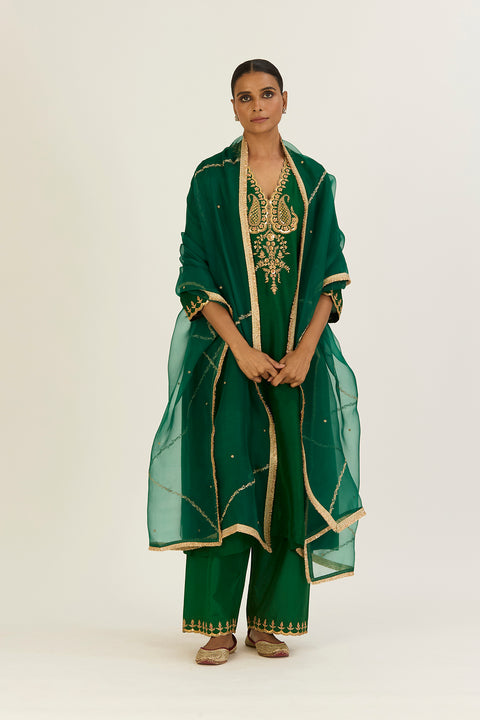 Rysa Kurta and Pant-Green