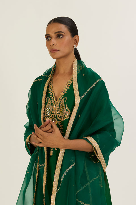 Mayar Dupatta-Green