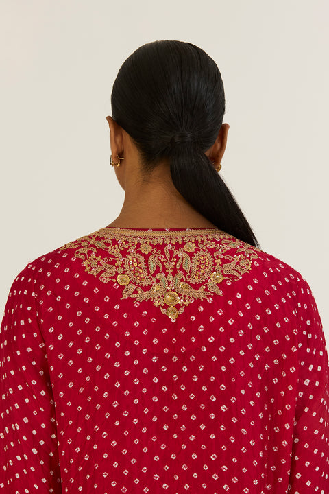 Brinda Kurta and Pant-Red