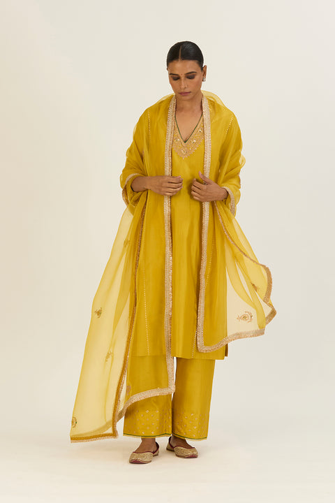 Aparna Dupatta-Lime Green