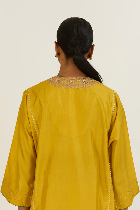 Krati Kurta and Pant-Lime Green