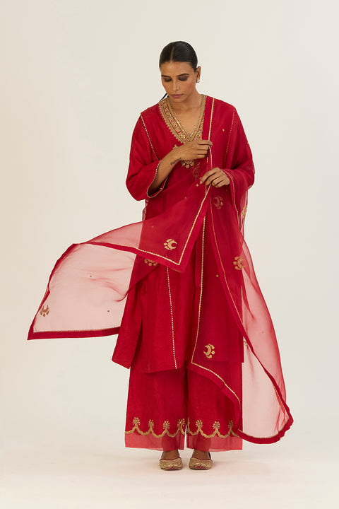 Advika Dupatta-Red