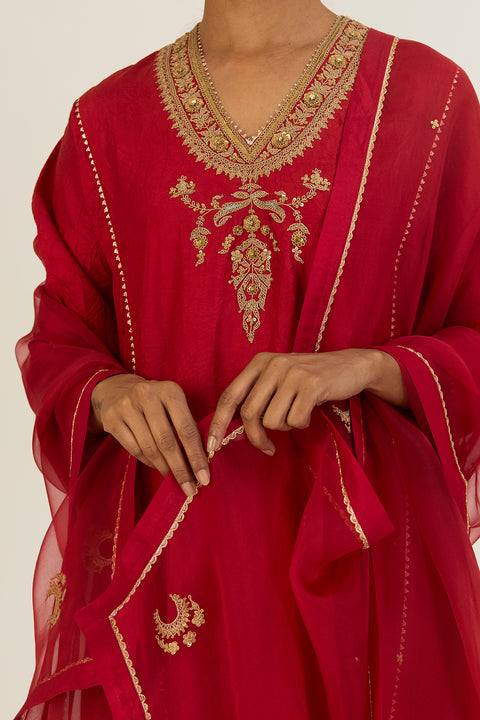 Advika Dupatta-Red