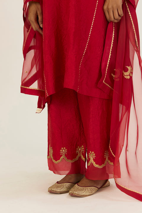 Navya Kurta and Pant-Red
