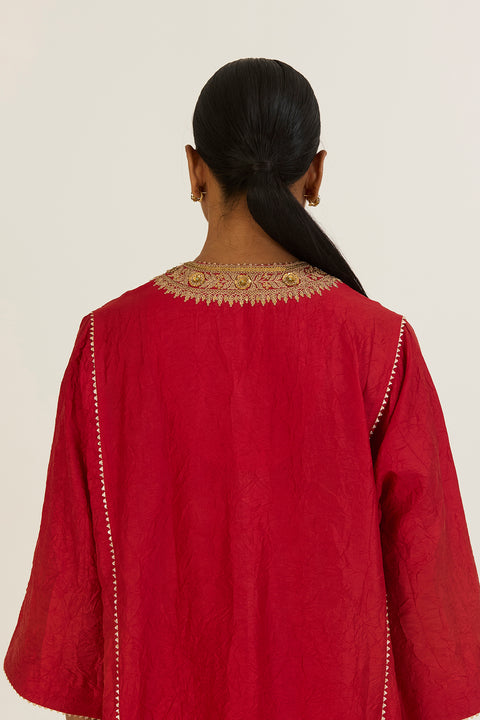 Navya Kurta and Pant-Red