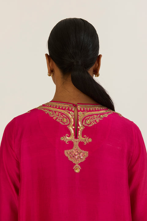 Alta Kurta and Pant-Fuschia