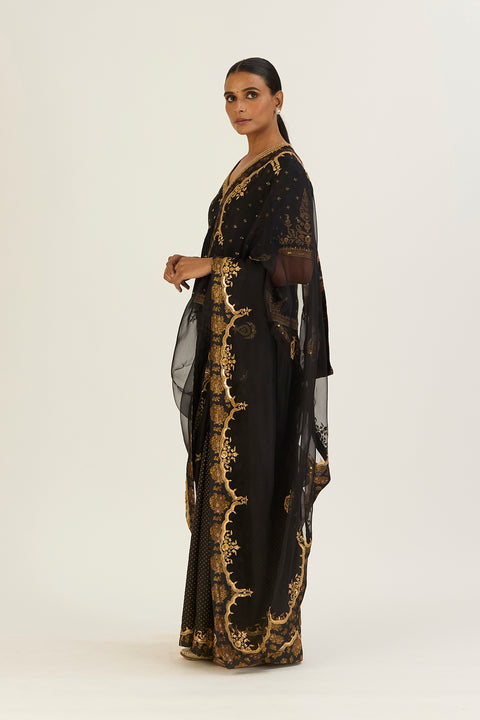 Kashvi Saree-Black