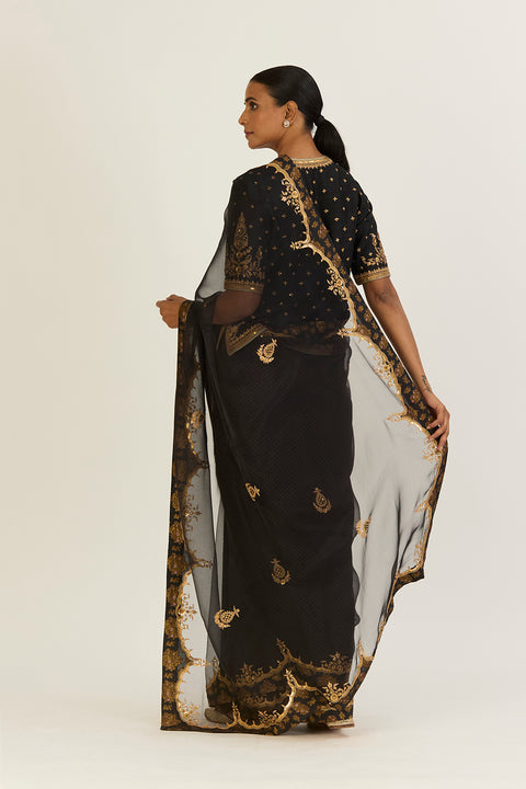 Kashvi Saree-Black