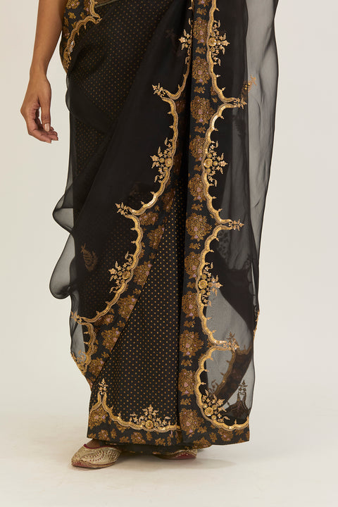 Kashvi Saree-Black
