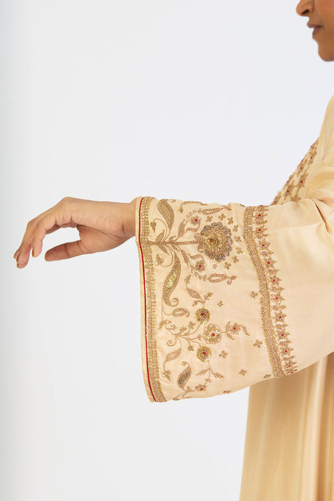 Gunjan Jacket Set - Oats