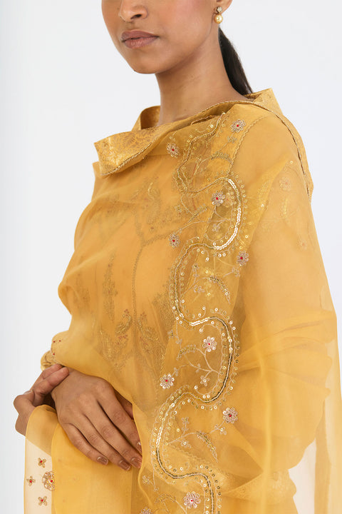 Aarini Dupatta - Yellow