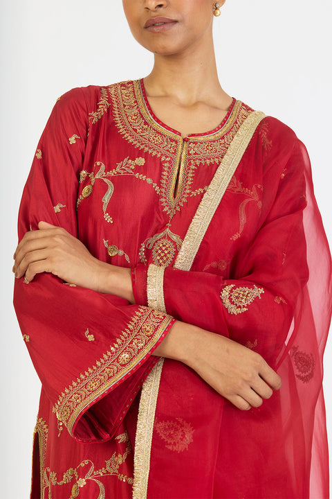 Aparna Dupatta - Red