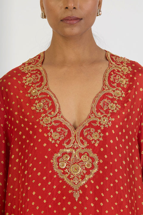 Shreya Kurta and Pant - Rust