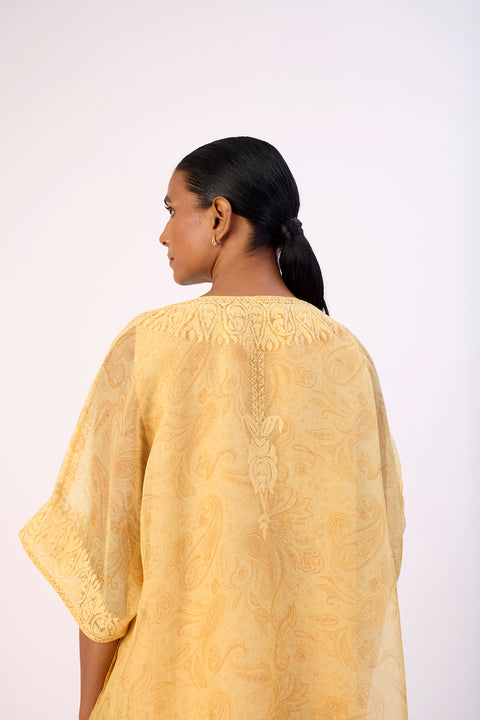 Gulnaar Kaftan and Pant - Yellow