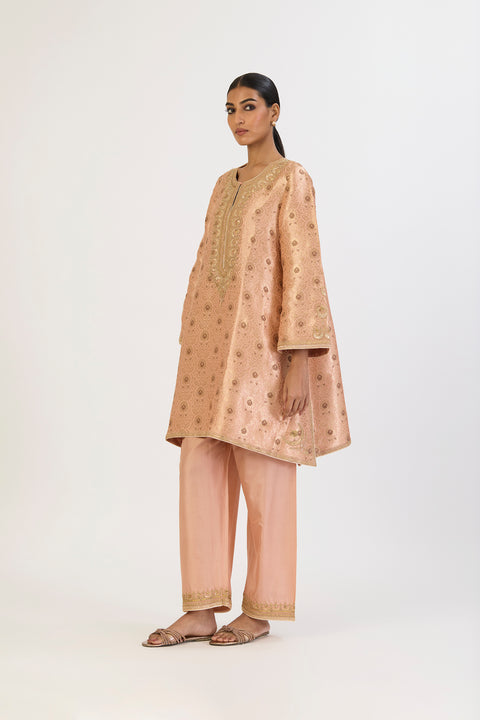Suhasini Kurta and Pant - Peach
