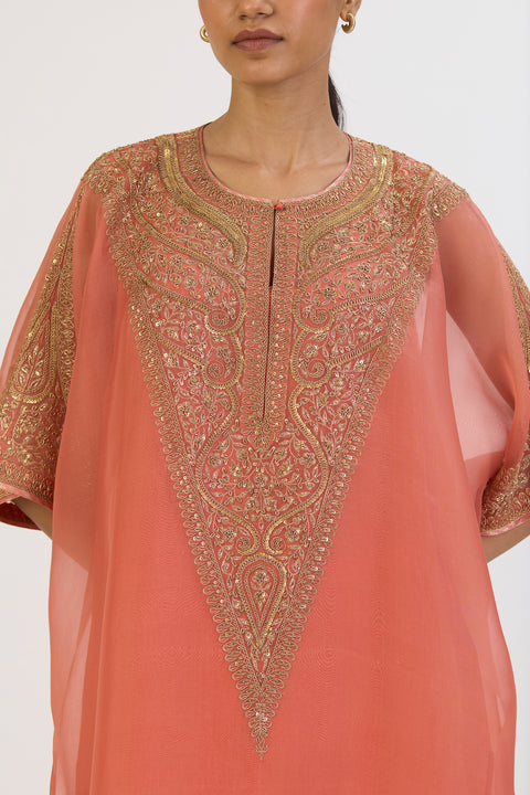 Avanti Kaftan and Pant - Coral