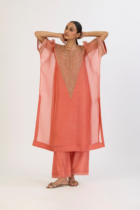 Avanti Kaftan and Pant - Coral