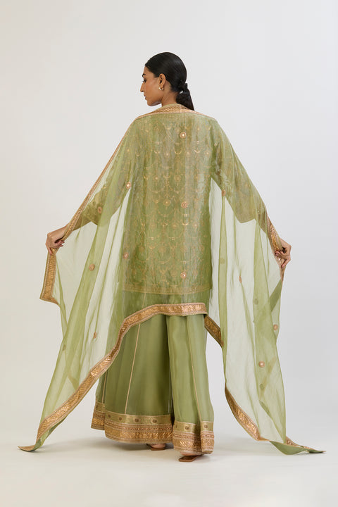 Tarang Dupatta - Sea Green